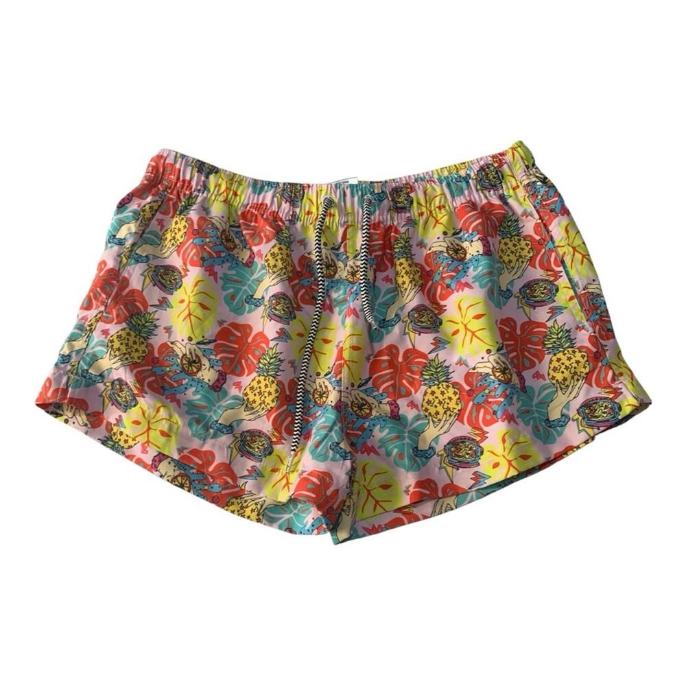 Boardies size large women's tropical pineapple Apparel Colorful Swim Shorts